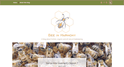 Desktop Screenshot of beeinharmony.com